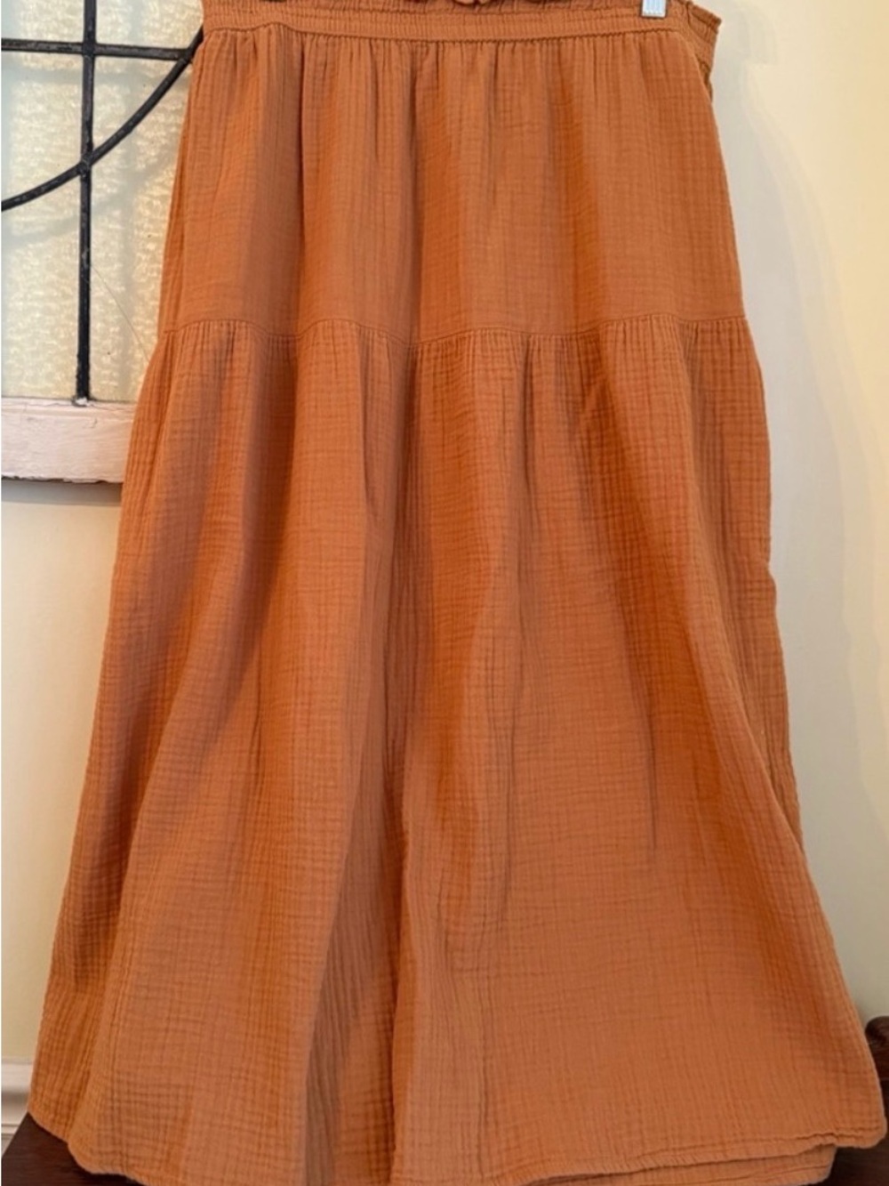 Universal Thread ~ Burnt Orange ~ Textured ~ Maxi Skirt ~ POCKETS! ~ Sz XXL